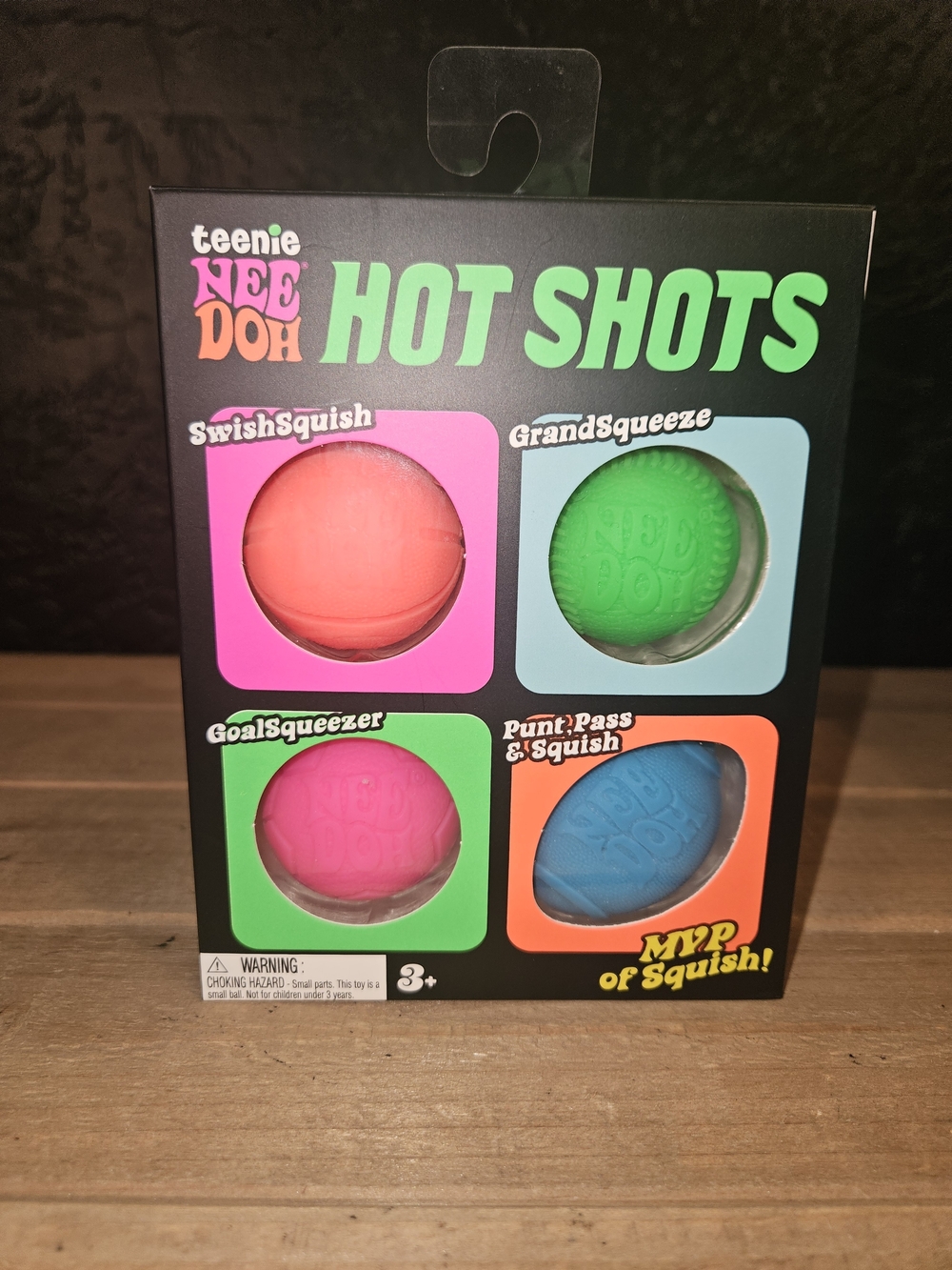 Hot Shots Teenie Needoh Sports Balls Set 4-Pack